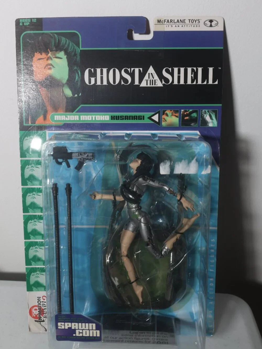 2001 Ghost In The Shell Major Motoko Kusanagi Anime Figure McFarlane Toys
